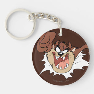 TAZ™ Bursting Through Page Key Ring