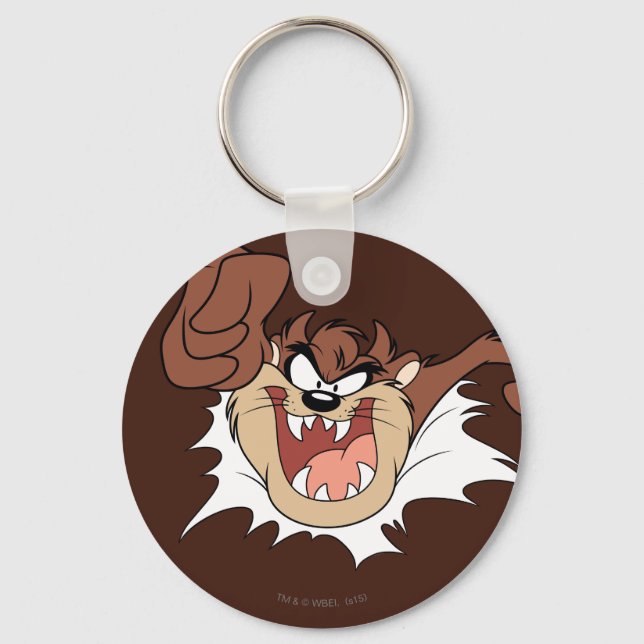 TAZ™ Bursting Through Page Key Ring (Front)