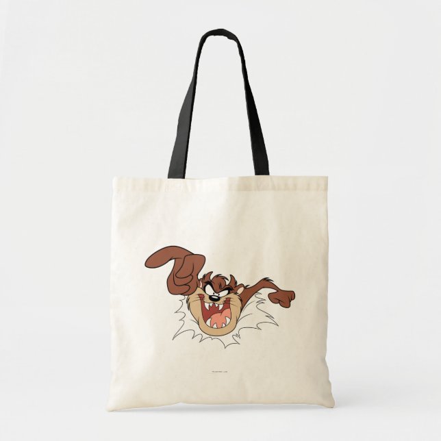 TAZ™ Bursting Through Page Tote Bag (Front)