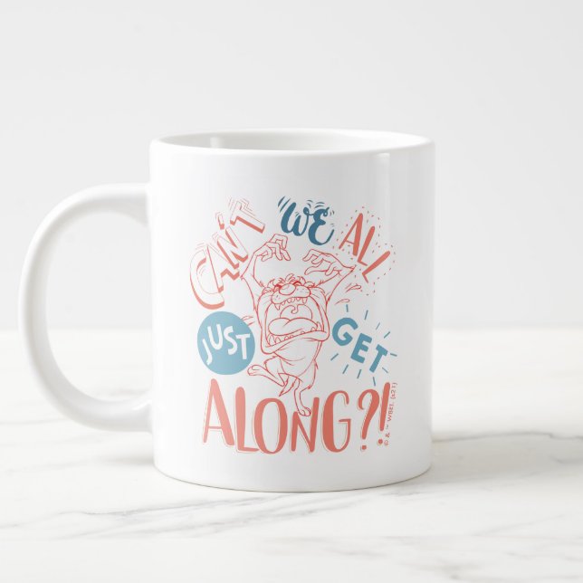 TAZ™ | Can't we all just get along?! Large Coffee Mug (Left)