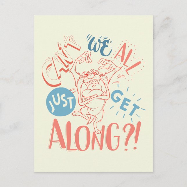 TAZ™ | Can't we all just get along?! Postcard (Front)