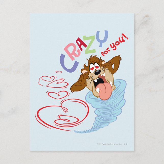 TAZ™ Crazy for you! Postcard (Front)