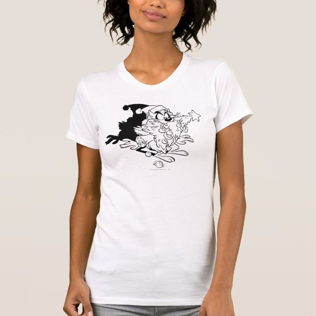 TAZ™ eating Christmas tree T-Shirt (Front)