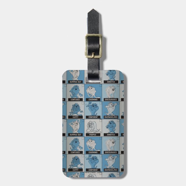 TAZ™ Emotion Checkbox Luggage Tag (Front Vertical)