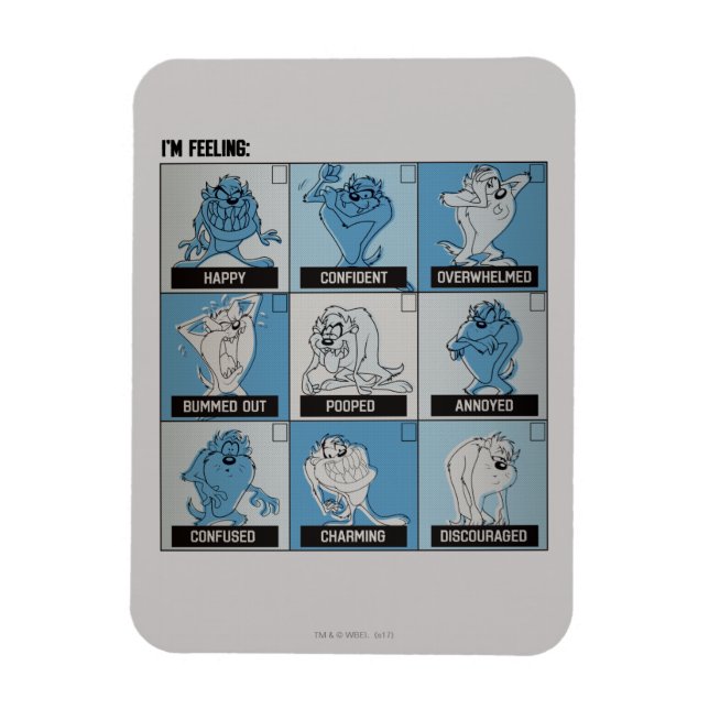 TAZ™ Emotion Checkbox Magnet (Vertical)