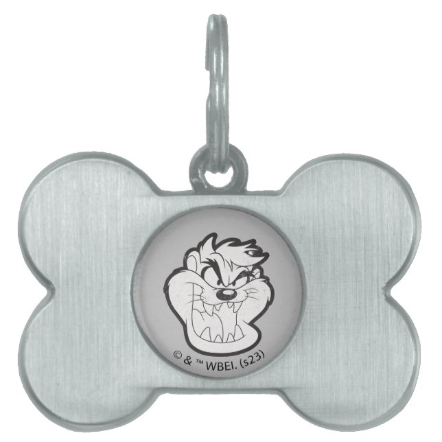 TAZ™ Evil Grin Badge Pet ID Tag (Front)