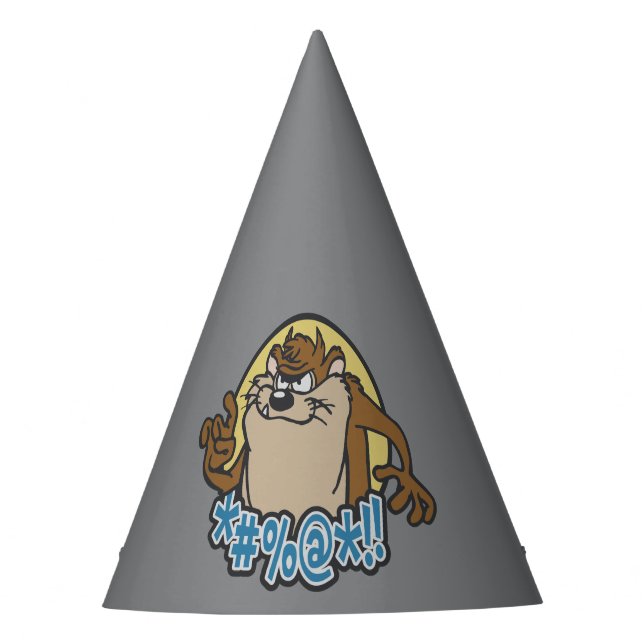 TAZ™ Expletive Circle Graphic Party Hat (Front)
