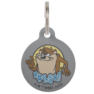 TAZ™ Expletive Circle Graphic Pet Tag