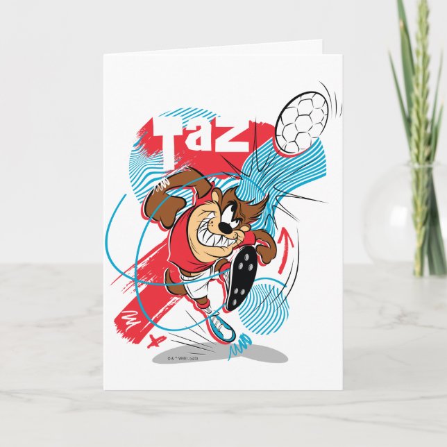 TAZ™ Headbutting Soccer Ball Card (Front)