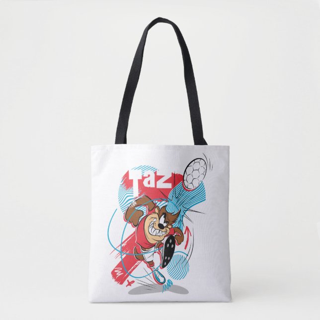 TAZ™ Headbutting Soccer Ball Tote Bag (Front)