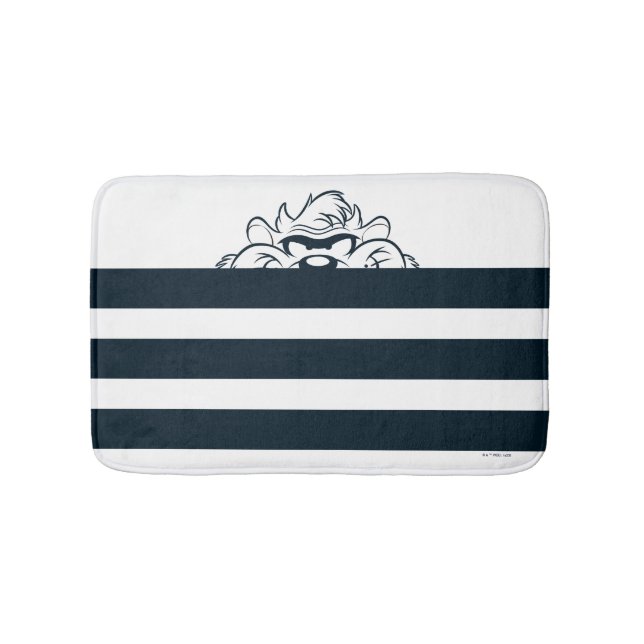 TAZ™ Hiding In Stripes Bath Mat (Front)