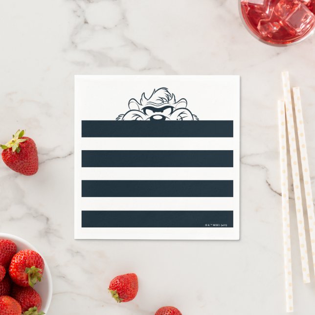 TAZ™ Hiding In Stripes Napkin (Insitu)