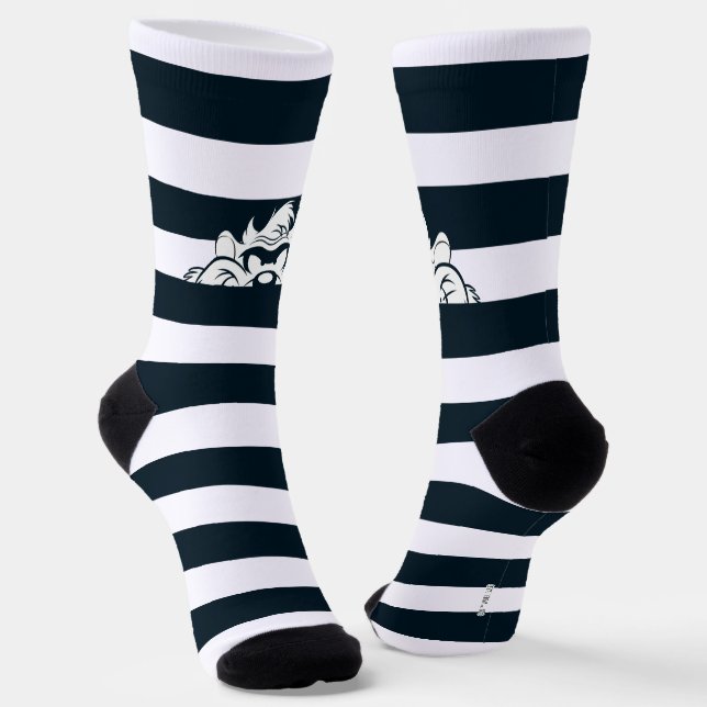 TAZ™ Hiding In Stripes Socks (Angled)