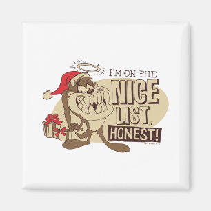 Taz Im On The Nice List  Magnet