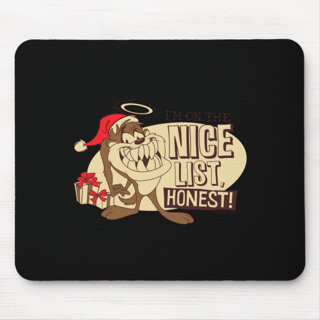 Taz Im On The Nice List  Mouse Mat (Front)