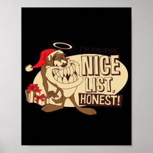Taz Im On The Nice List  Poster