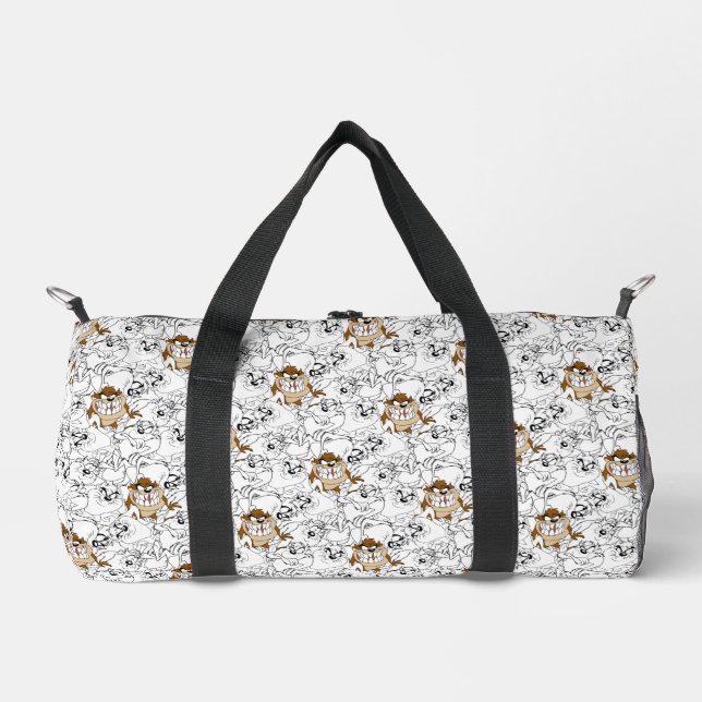 TAZ™ Line Art Colour Pop Pattern Duffle Bag (Front)