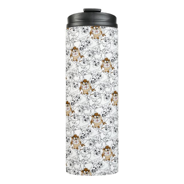 TAZ™ Line Art Colour Pop Pattern Thermal Tumbler (Front)