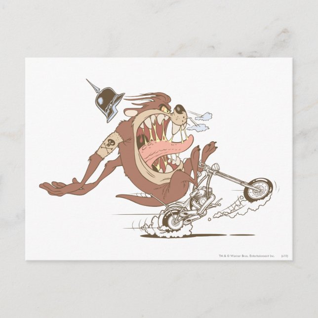 TAZ™ Motorcycle Fury Postcard (Front)
