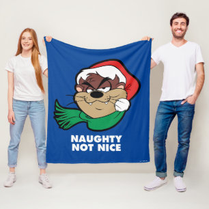 TAZ™ "Naughty Not Nice" Fleece Blanket