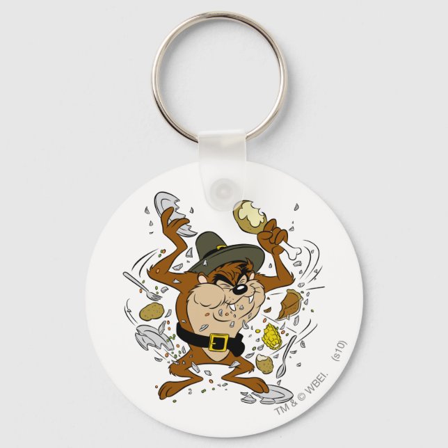 TAZ™ Ploughing Down Key Ring (Front)