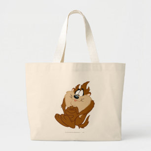 TAZ™ posing 4 Large Tote Bag