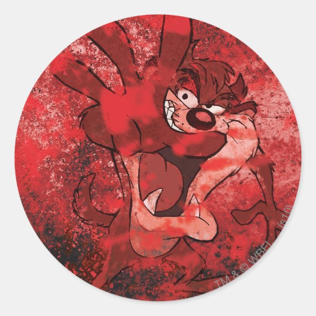 TAZ™ Sinister Classic Round Sticker (Front)