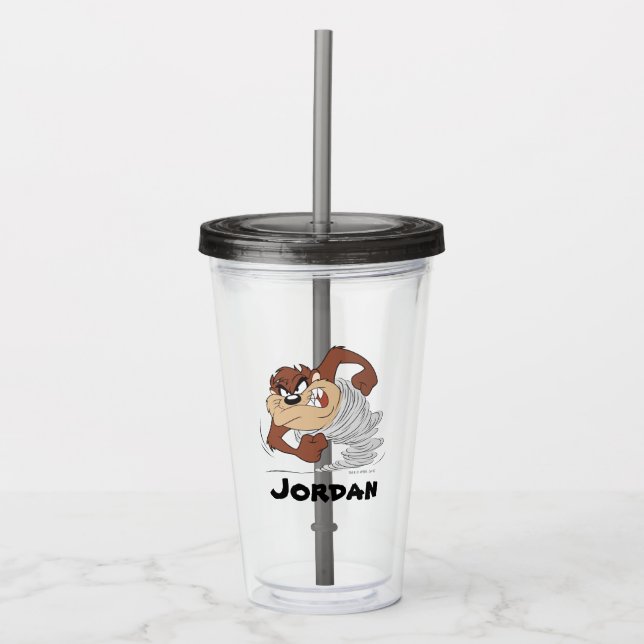 TAZ™ spinning fast Acrylic Tumbler (Front)