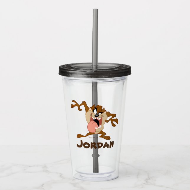 TAZ™ | Sticking His Tongue Out Acrylic Tumbler (Front)