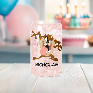 TAZ™   Sticking His Tongue Out Can Glass