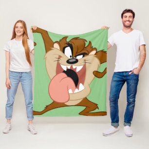 TAZ™ Sticking His Tongue Out Fleece Blanket