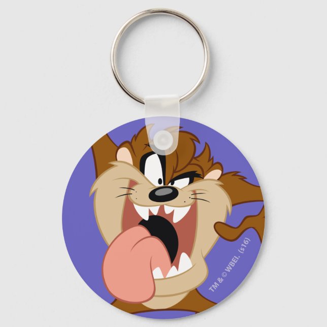 TAZ™ | Sticking His Tongue Out Key Ring (Front)