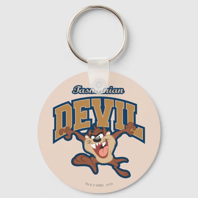 TAZ™ Tasmanian Devil Patch Key Ring (Front)