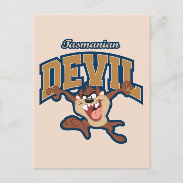 TAZ™ Tasmanian Devil Patch Postcard (Front)