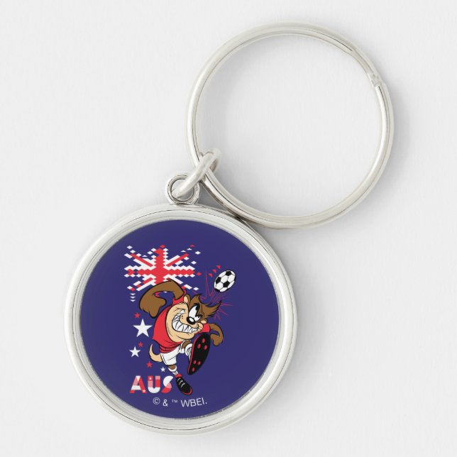 TAZ™ Team Australia Soccer Graphic Key Ring (Front)