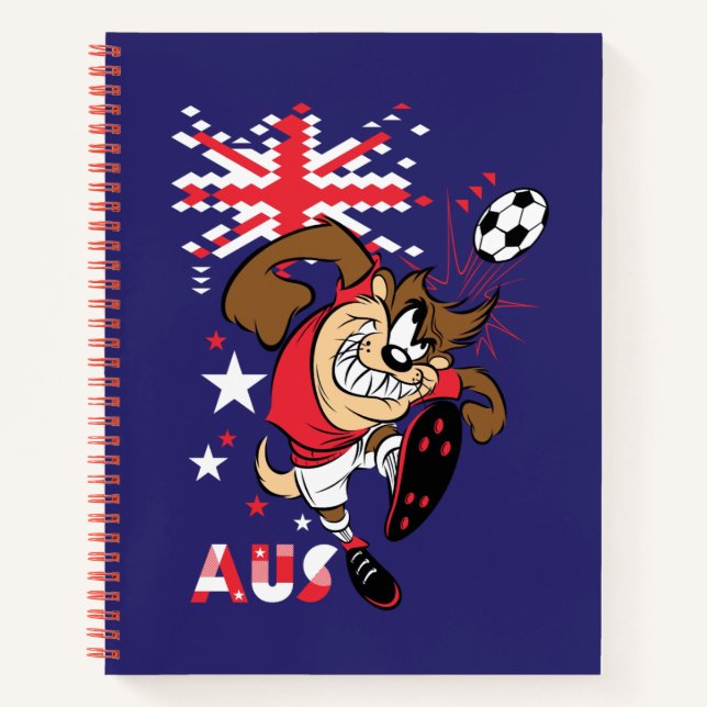 TAZ™ Team Australia Soccer Graphic Notebook (Front)