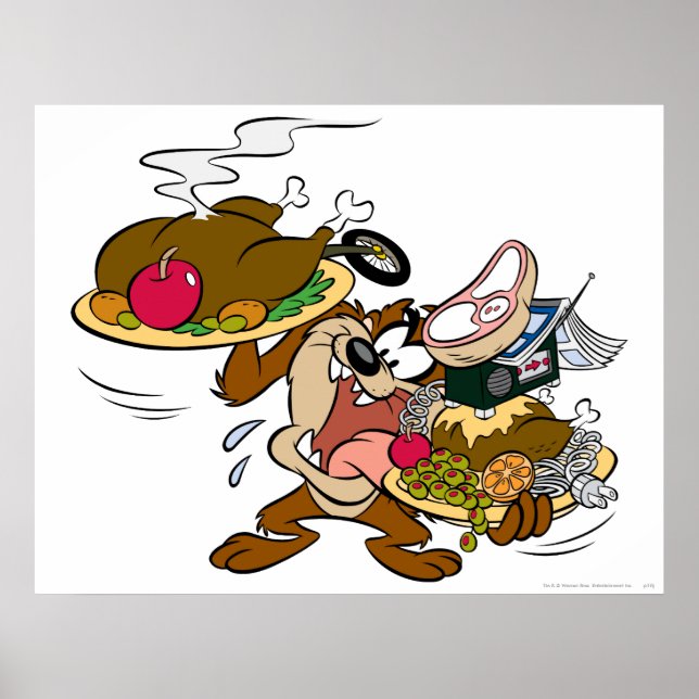 TAZ™ Thanksgiving Plates Poster (Front)