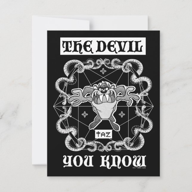 TAZ™ The Devil You Know Card (Front)