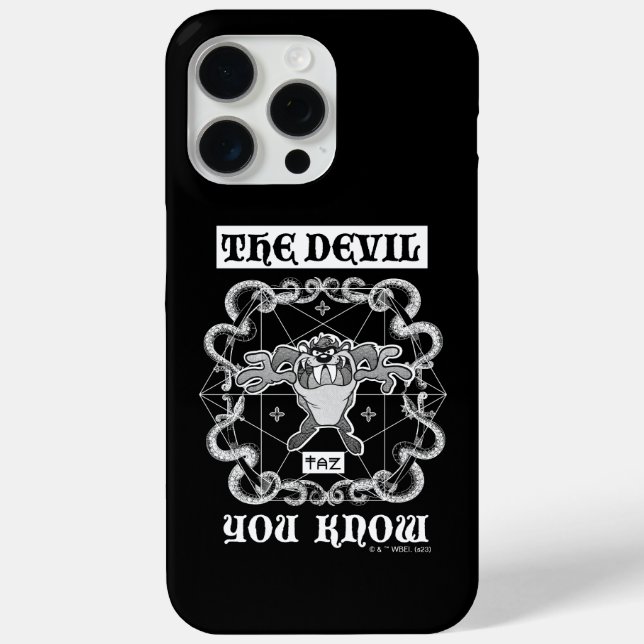 TAZ™ The Devil You Know Case-Mate iPhone Case (Back)
