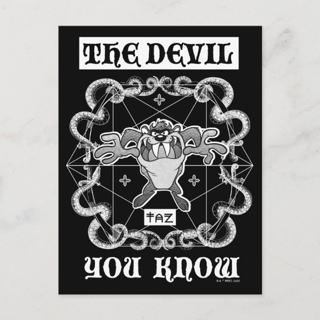 TAZ™ The Devil You Know Postcard (Front)