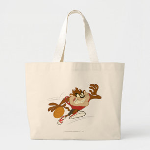 TAZ™ the Dribbling Cyclone Large Tote Bag