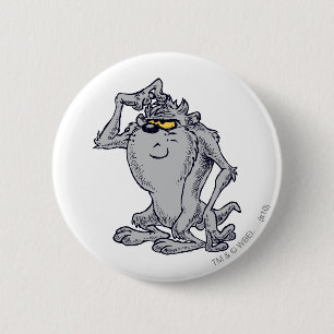 TAZ™ Thinking Artistic Design 6 Cm Round Badge