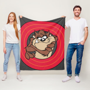 TAZ™ Through LOONEY TUNES™ Circles Fleece Blanket