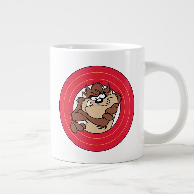TAZ™ Through LOONEY TUNES™ Circles Large Coffee Mug (Right)