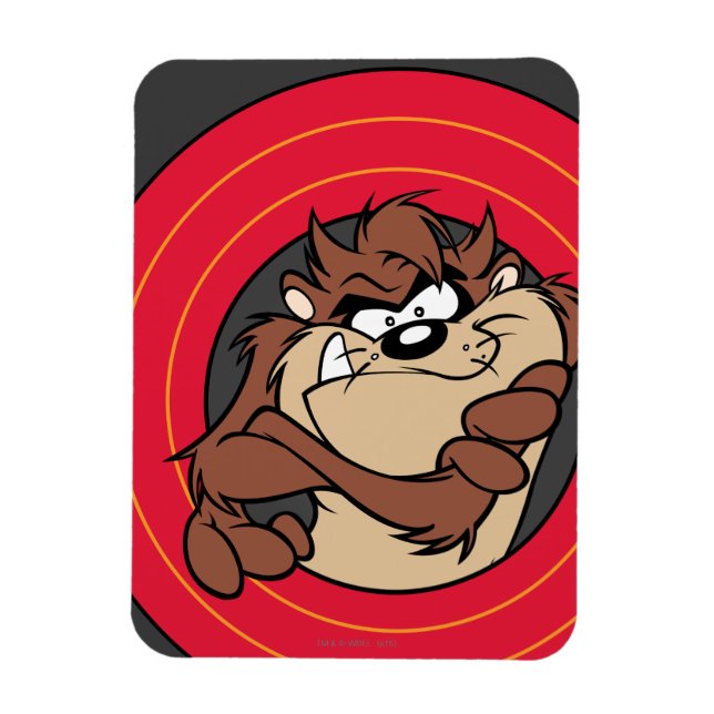 TAZ™ Through LOONEY TUNES™ Circles Magnet (Vertical)