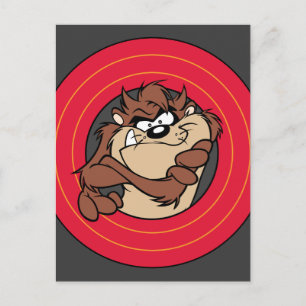 TAZ™ Through LOONEY TUNES™ Circles Postcard
