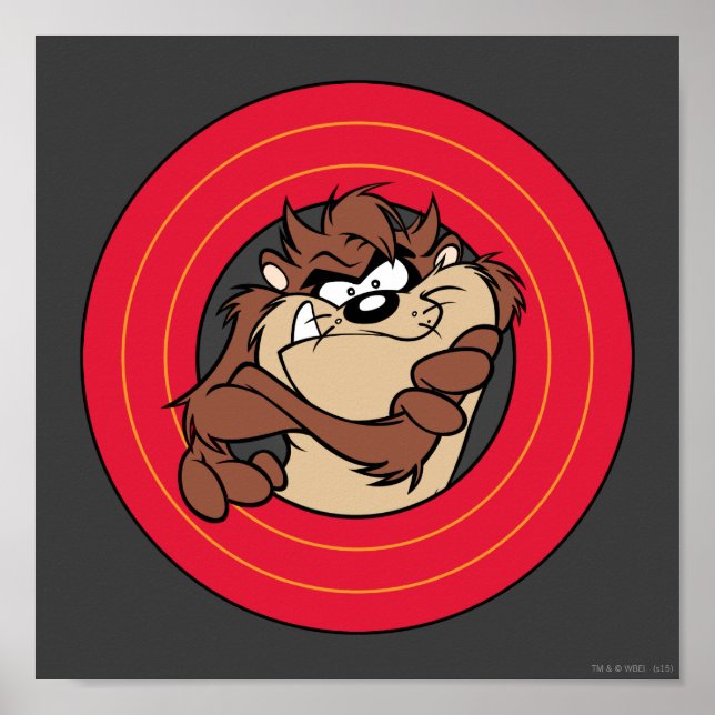 TAZ™ Through LOONEY TUNES™ Circles Poster (Front)