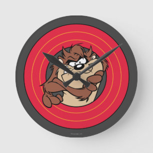 TAZ™ Through LOONEY TUNES™ Circles Round Clock