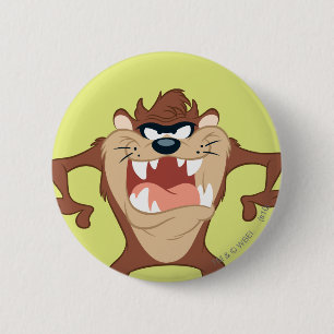 TAZ™ Toothy Grin 6 Cm Round Badge