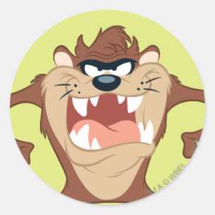 TAZ™ Toothy Grin Classic Round Sticker